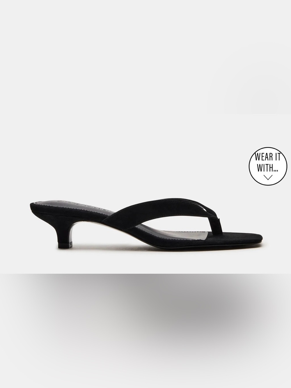 STEVE MADDEN — BNIB! Tracie thong kitten heel in black suede - Picture 6 of 6